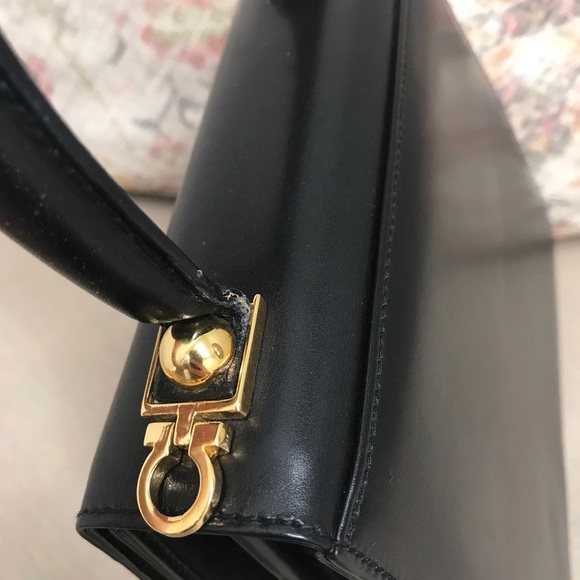 Salvatore Ferragamo Vintage small Kelly Bag black - Picture 5 of 8